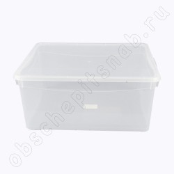 Ящик универсальный пластик 18 л. прозрачный (400*335*170 мм) с крышкой